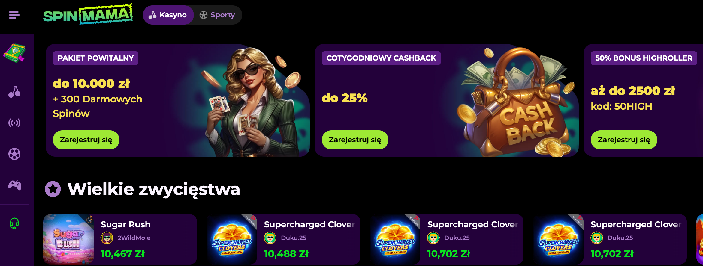 Spinmama Casino hero icon
